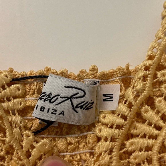 Charo Ruiz Dana Yellow Tank Top Size Medium - Picture 3 of 3